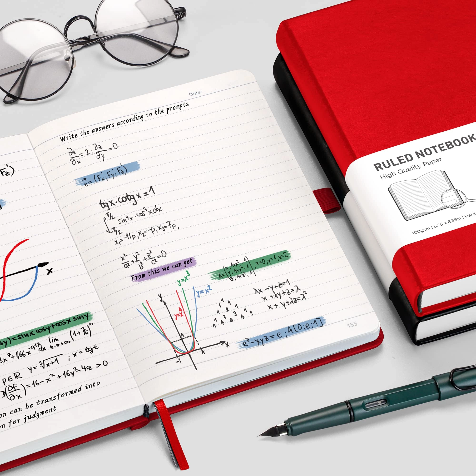 Lined Journal Notebook A5 Hardcover - Lined 320 Pages