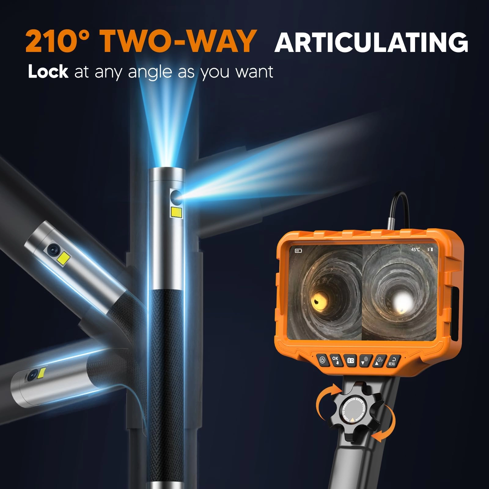 Triple Lens endoscope - 50FT
