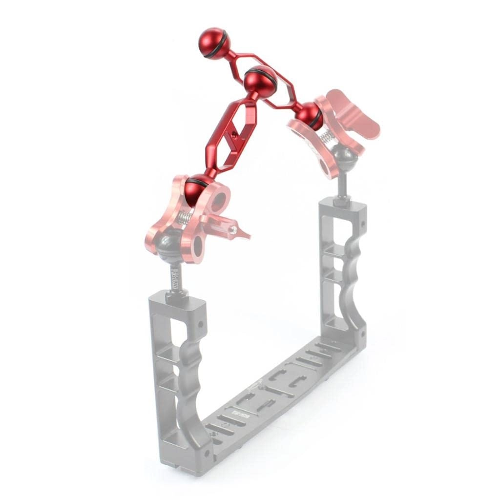 LICHTS Dual Ball Joint Extension Arm - 5 CNC Aluminum Diving Underwater