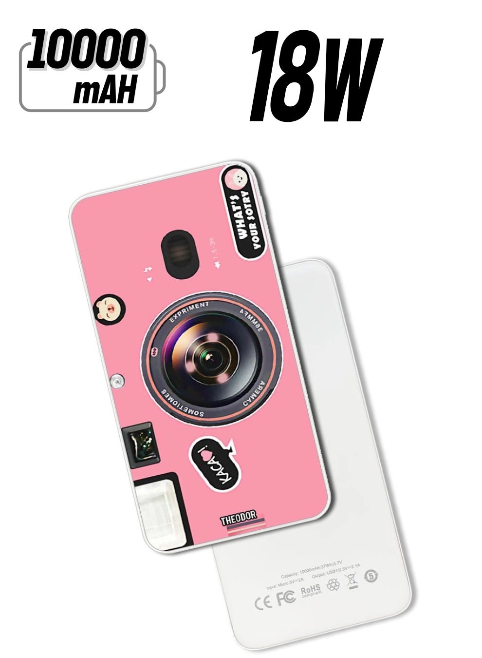 Theodor EX_PPBA076 - 10000 mAh 18W Fast-Charging