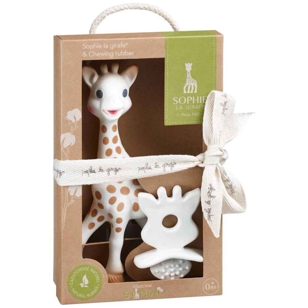 Sophie la girafe So'Pure & Teething Rubber - 100% NATURAL RUBBER Set