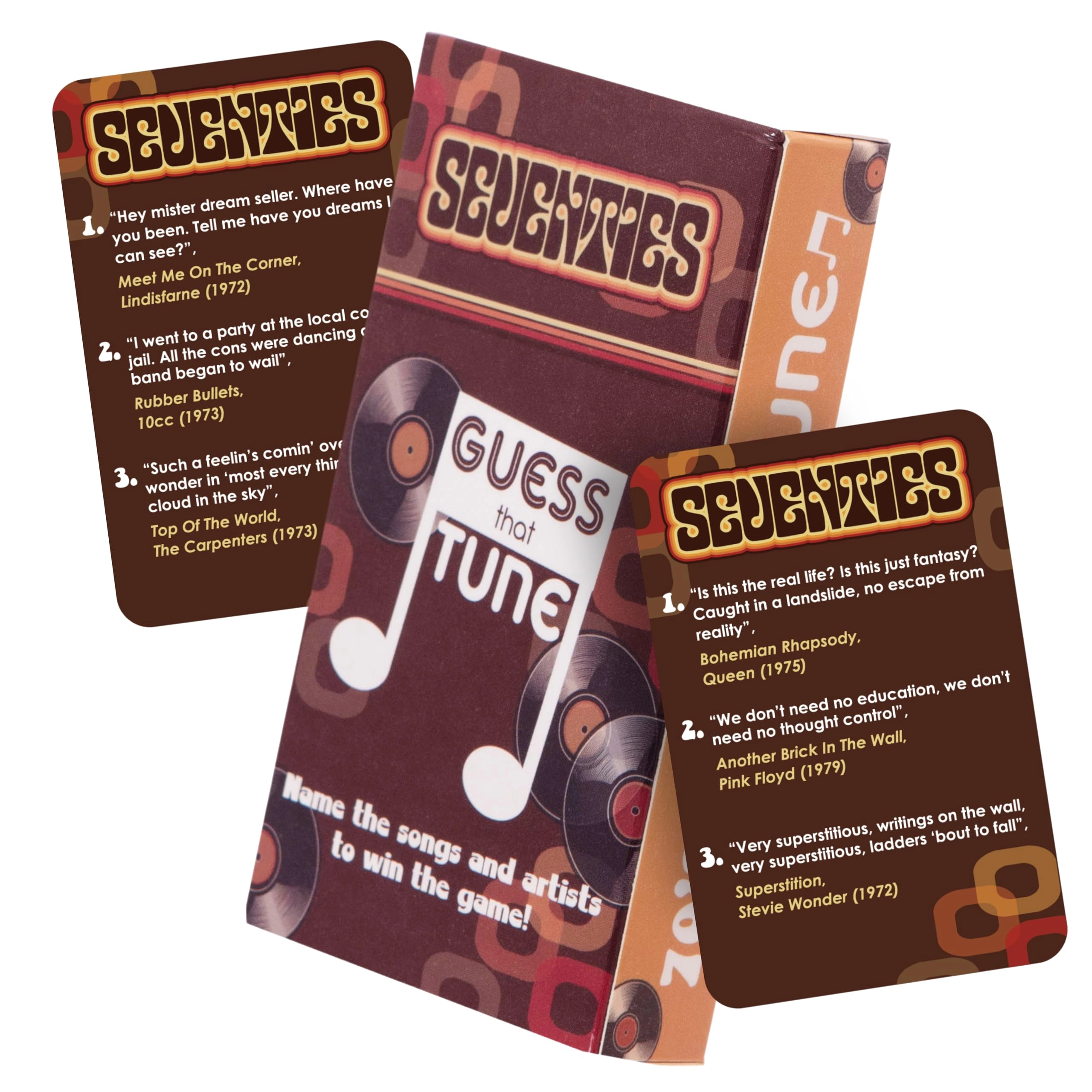 Boxer Gifts Seventies Guess That Tune - Music Quiz Game Over 150 Songs