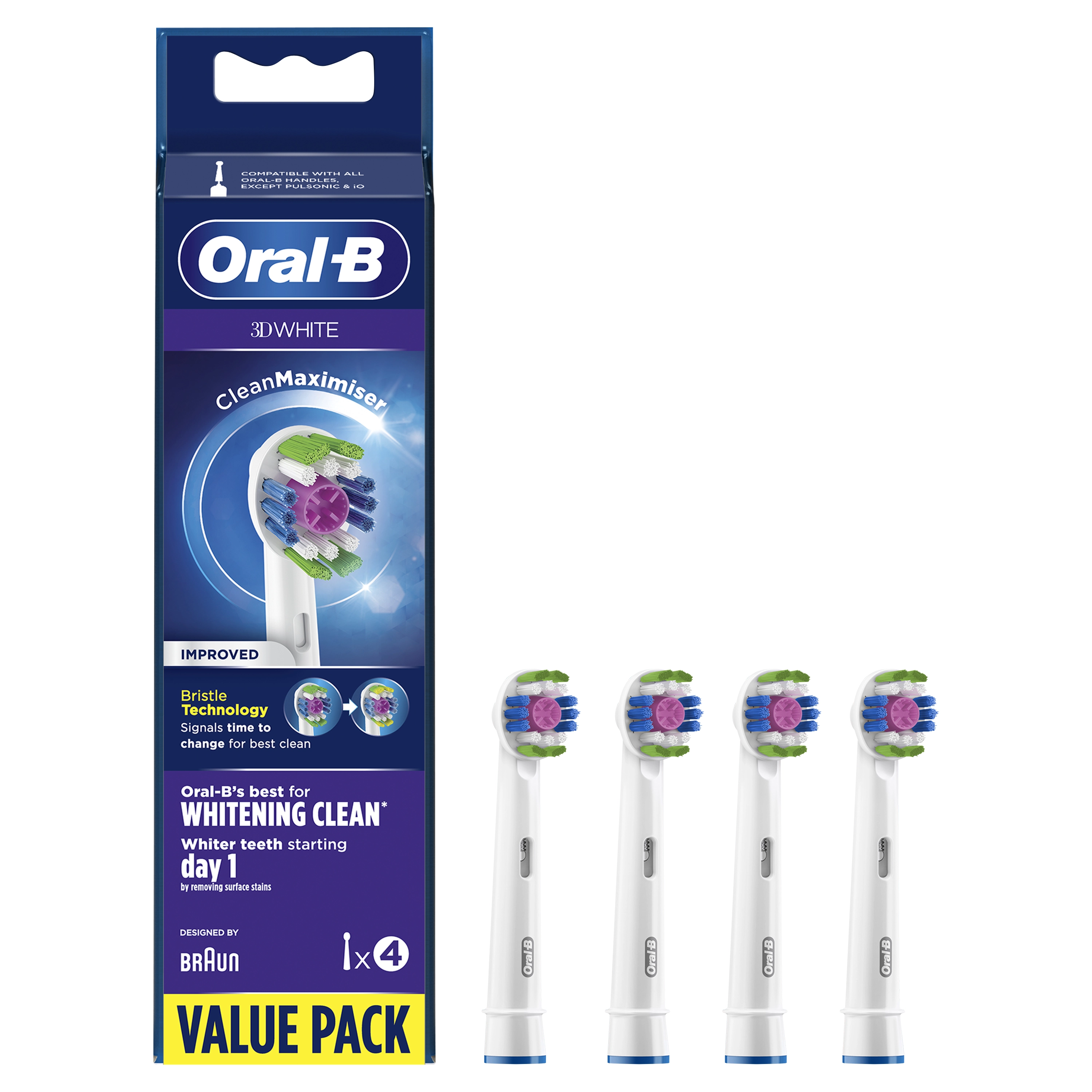 3D White - 3 Count Replacement Brush Heads