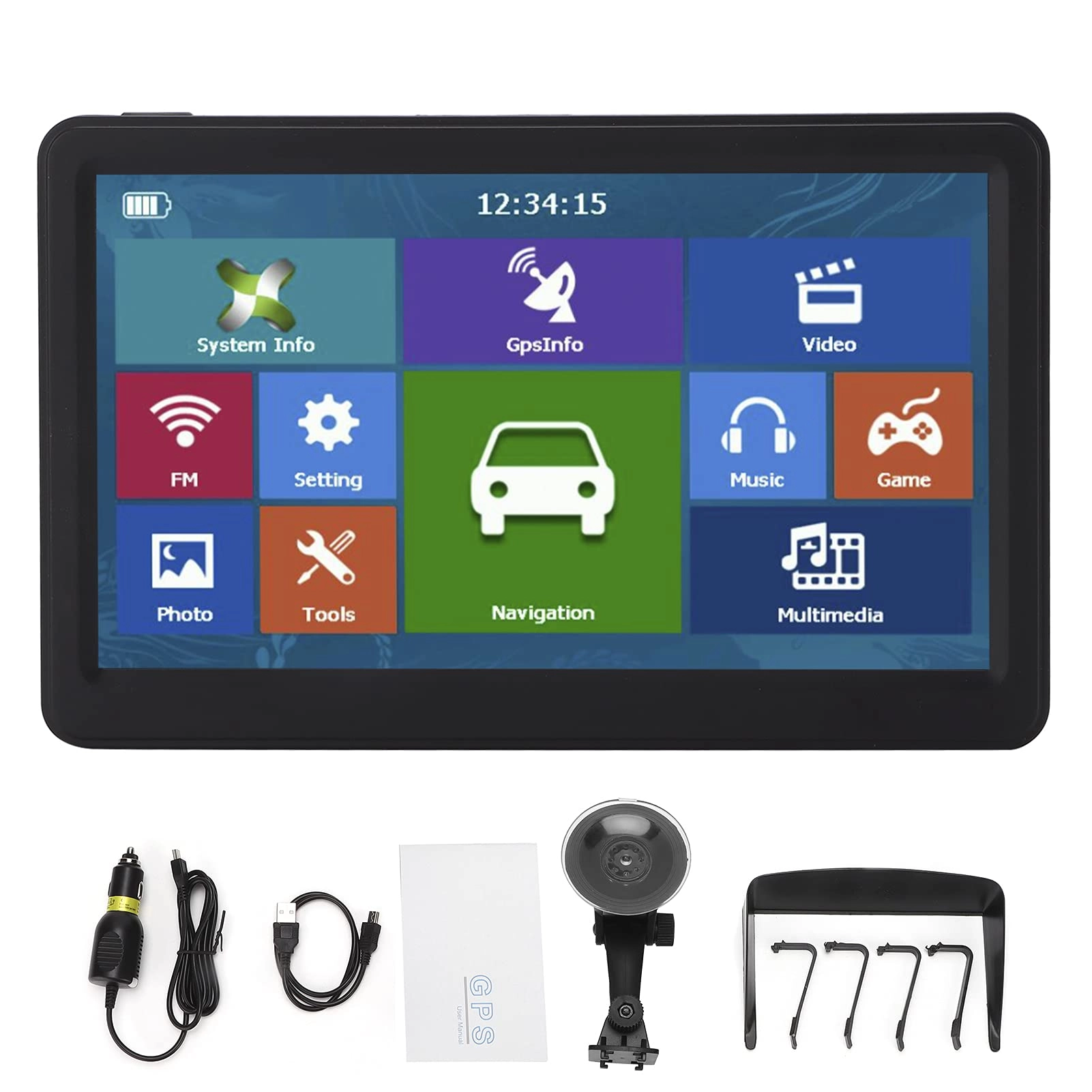 Brilluxa GPS Navigator xifb9z5v7d - 7 inch 256MB+8GB