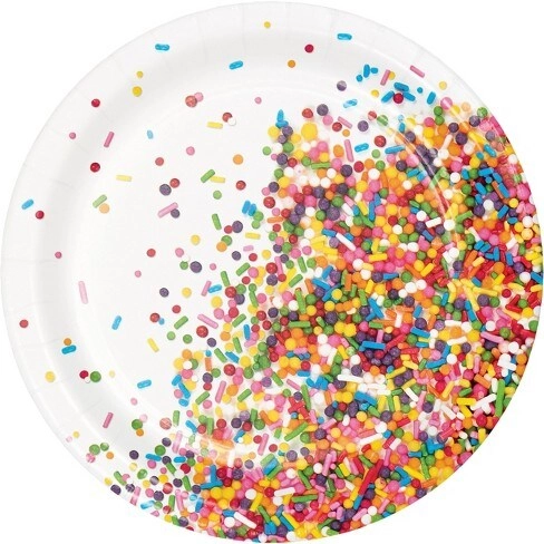 CREATIVE CONVERTING Sprinkles Lucheon Plate - 8 pcs