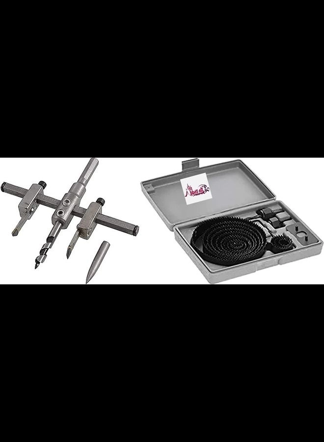 ABBASALI Hole Saw Cutter Kit - wood plasterboard plastic PVC pipe fiberglass