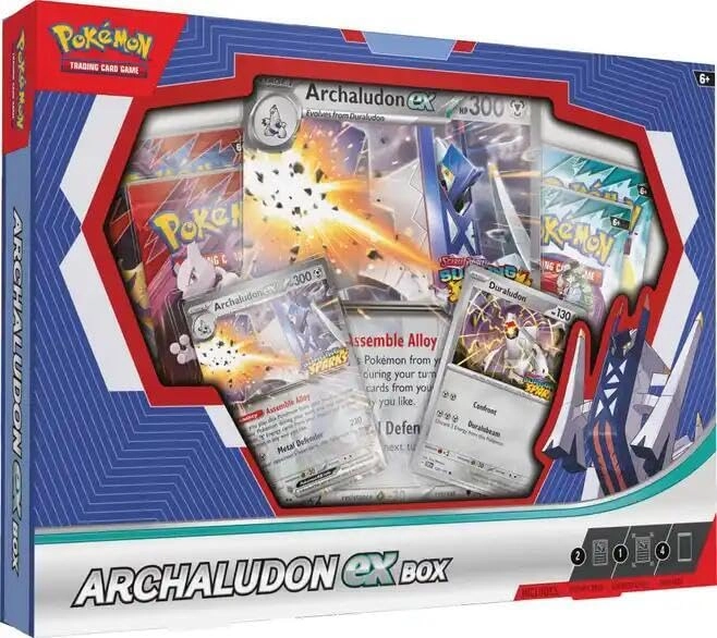 Pokémon Archaludon ex Box - 4 Packs