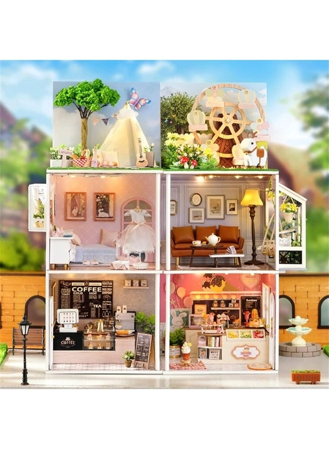 Dollhouse Miniature DIY House Kit - Creative Room 1:100