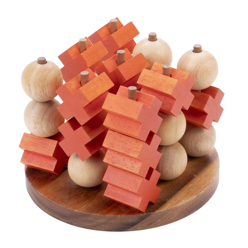 Tic Tac Toe Wooden Puzzle (350420) - 10 pcs