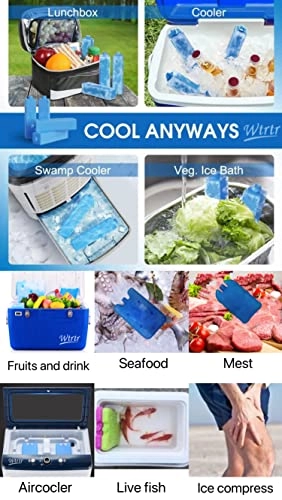 Ice Packs - 4pcs Blue Gel