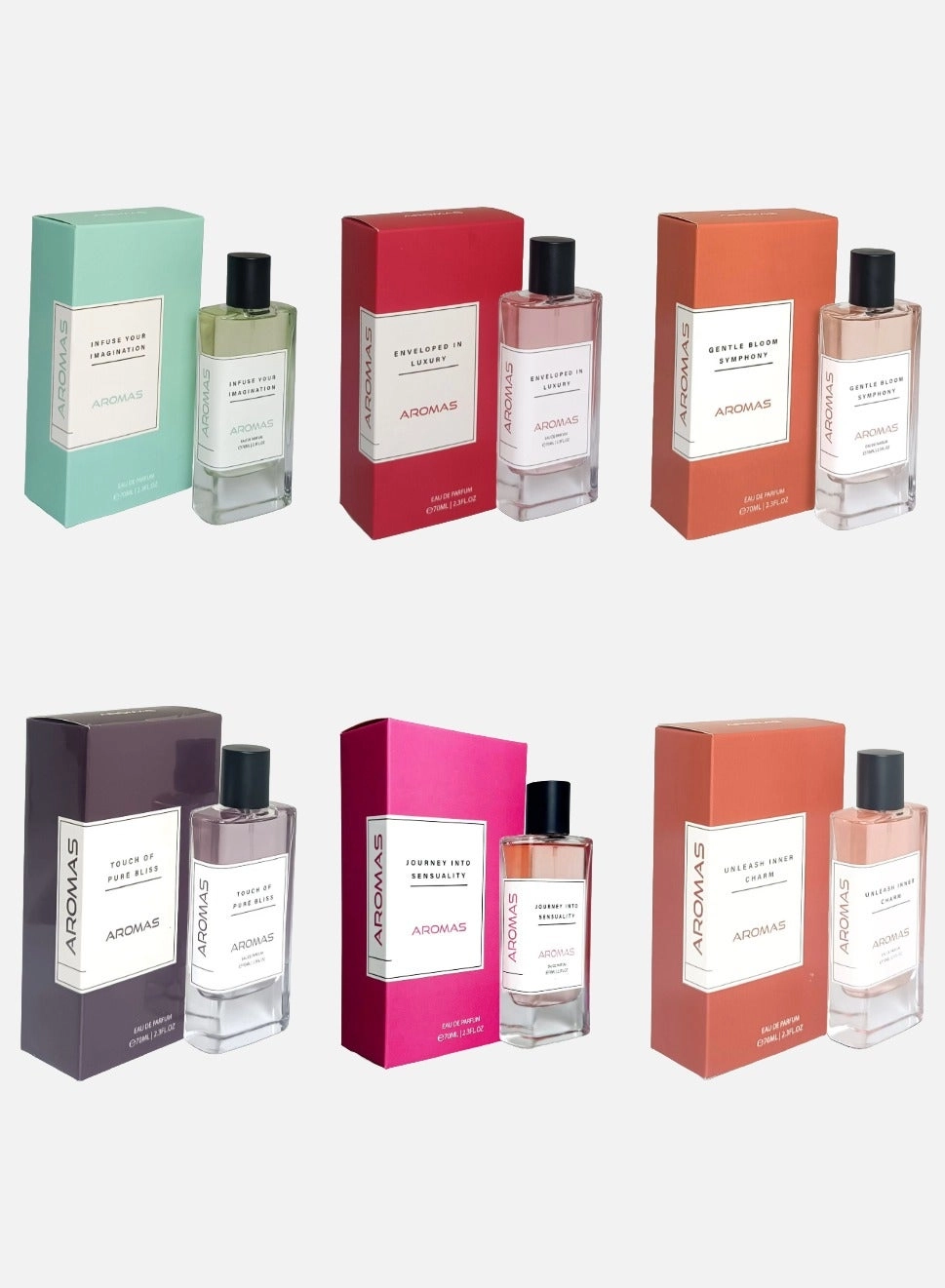 Grace Perfumes Aromas - Eau de Parfum 70ml Combo Pack