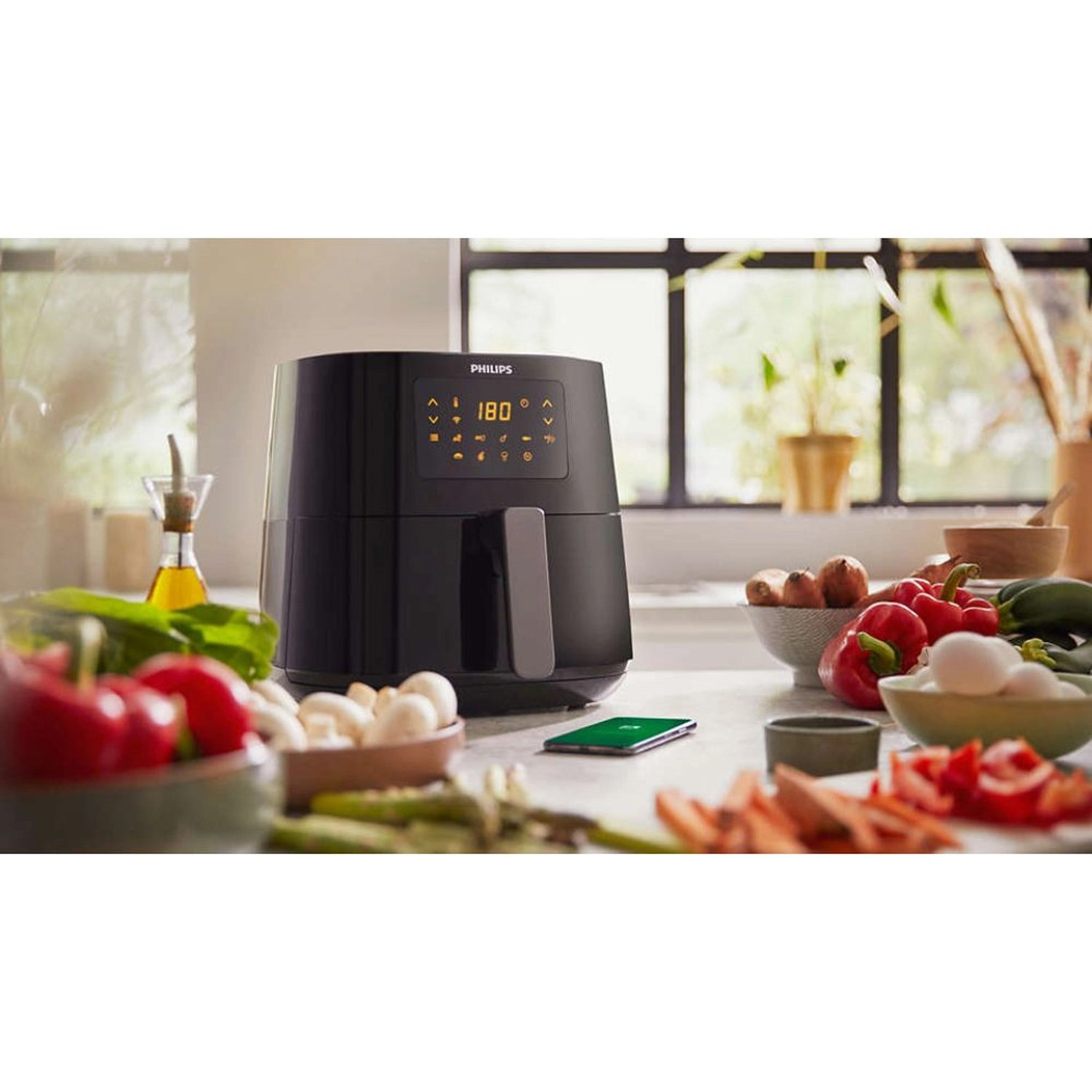 Essential Air fryer XL HD9280/91 - NutriU App compatibility Rapid Air Technology