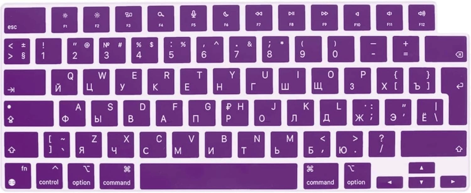 Mufaens Keyboard Cover - EU/UK Layout Russian English