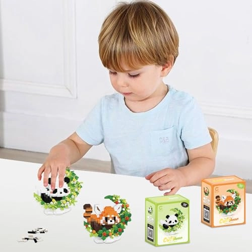 Mini Building Blocks Panda - 2 pcs
