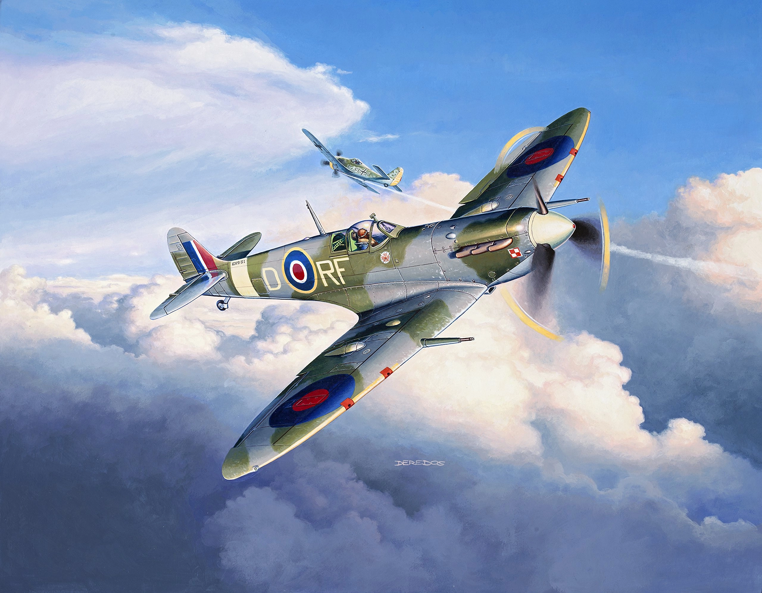 Supermarine Spitfire Mk.Vb - Unbuilt/Unpainted Model Kit (63897) - 1:72