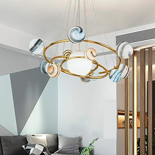 Wandering Earth Planet Creative Chandelier