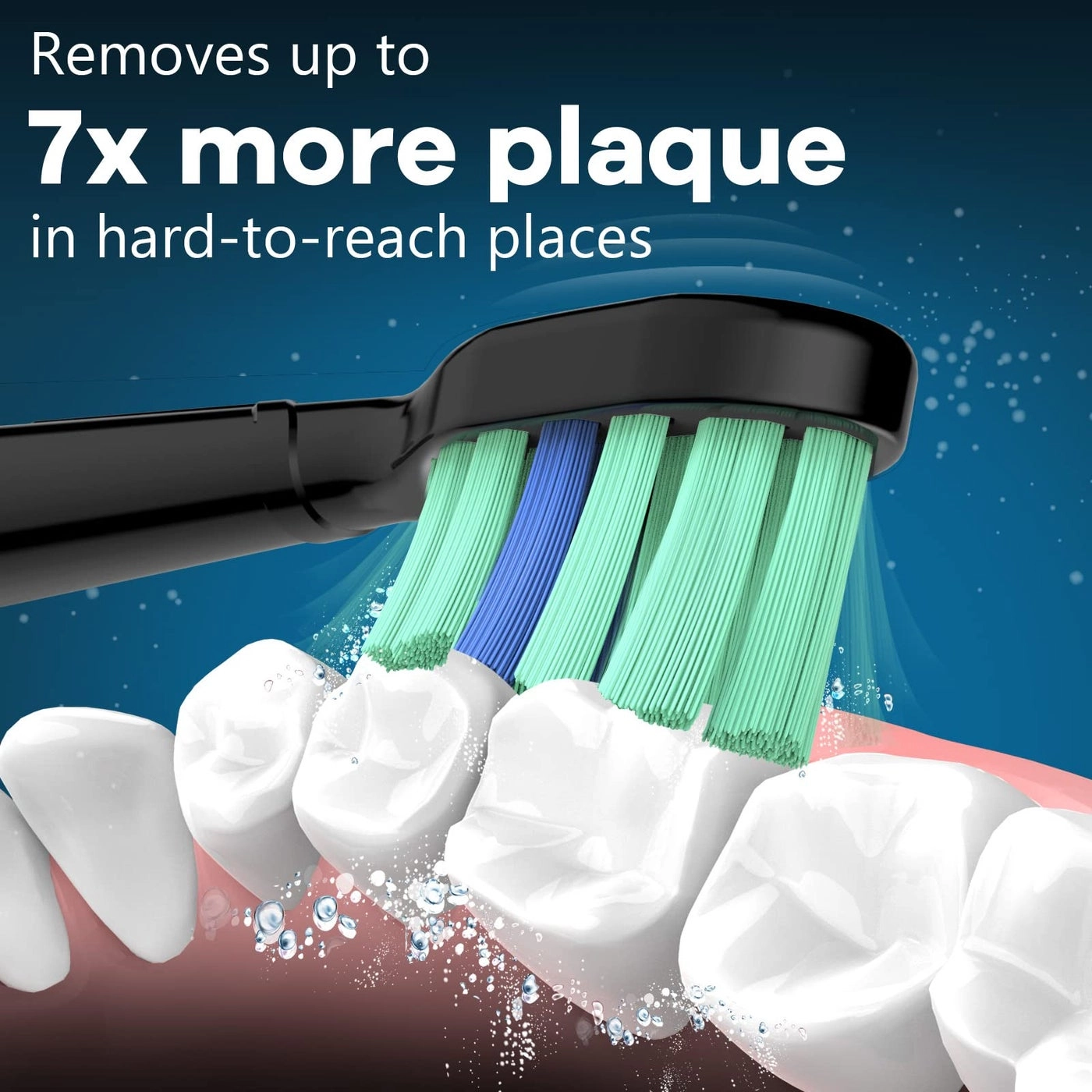 Replacement Toothbrush Heads - 4100 5100 5300 Black 6 Pack