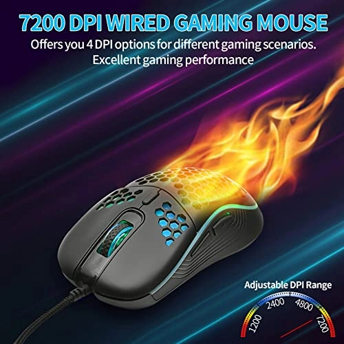 Honeycomb Gaming Mouse - Wired