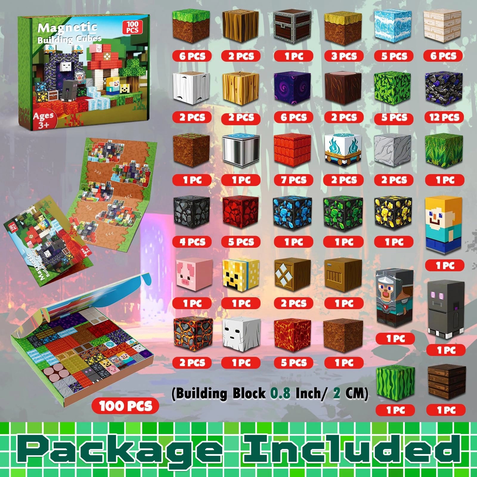 Magnetic Blocks - Portal 100 pcs