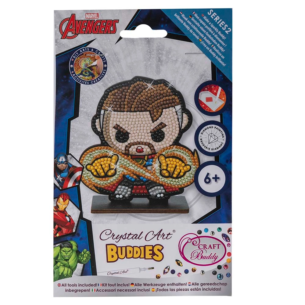 CRAFT Buddy Avengers Dr. Strange Crystal Art Buddies Kit - Wooden 11.3 x 8.4cm