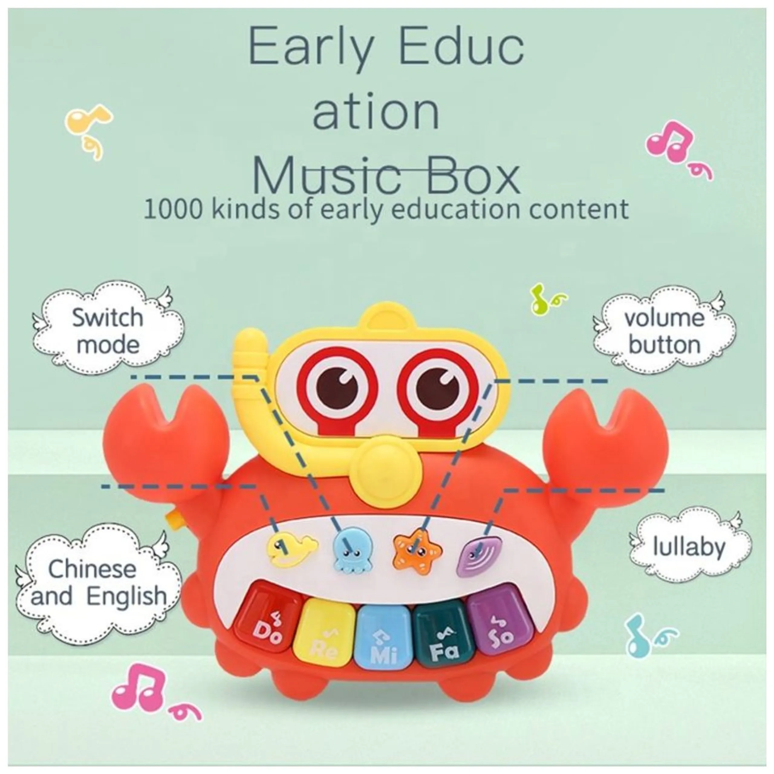 Baby Push Walker - Activity Learning Panel Music & Lights