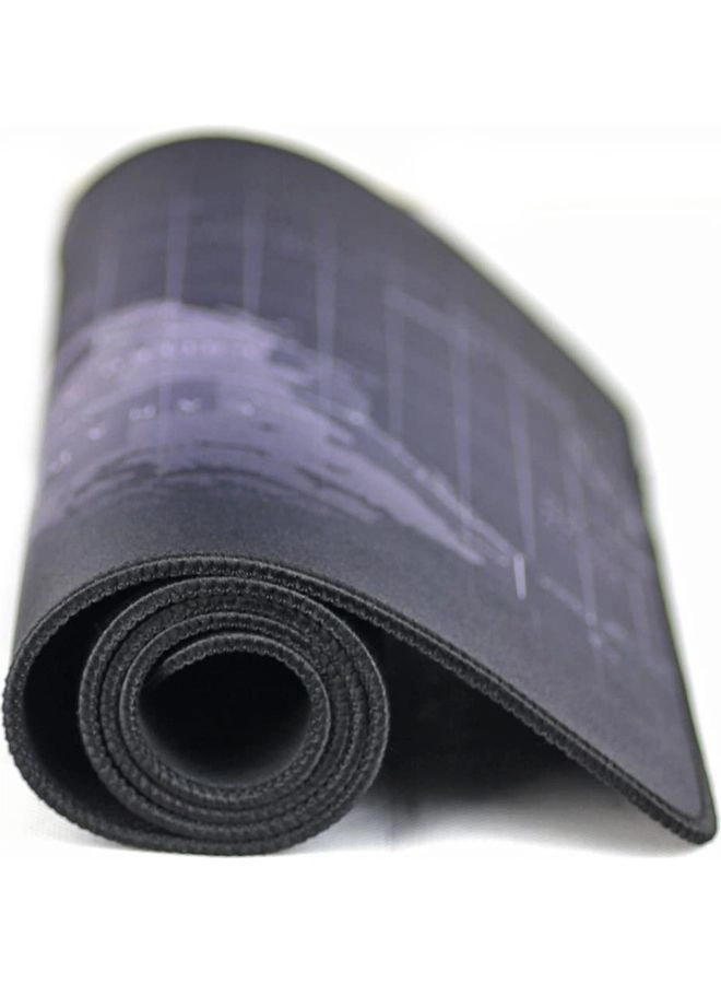 World Map Large Rubber Gaming Mouse Pad - 90x40 cm