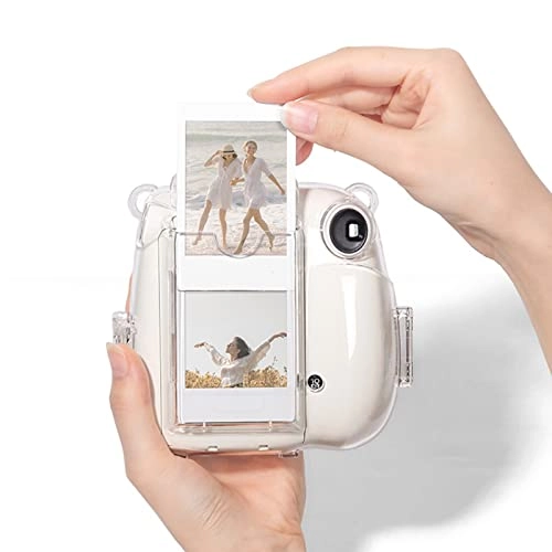 Camera Case - PP Transparent + Shoulder Strap - Adjustable + Sticker Decal