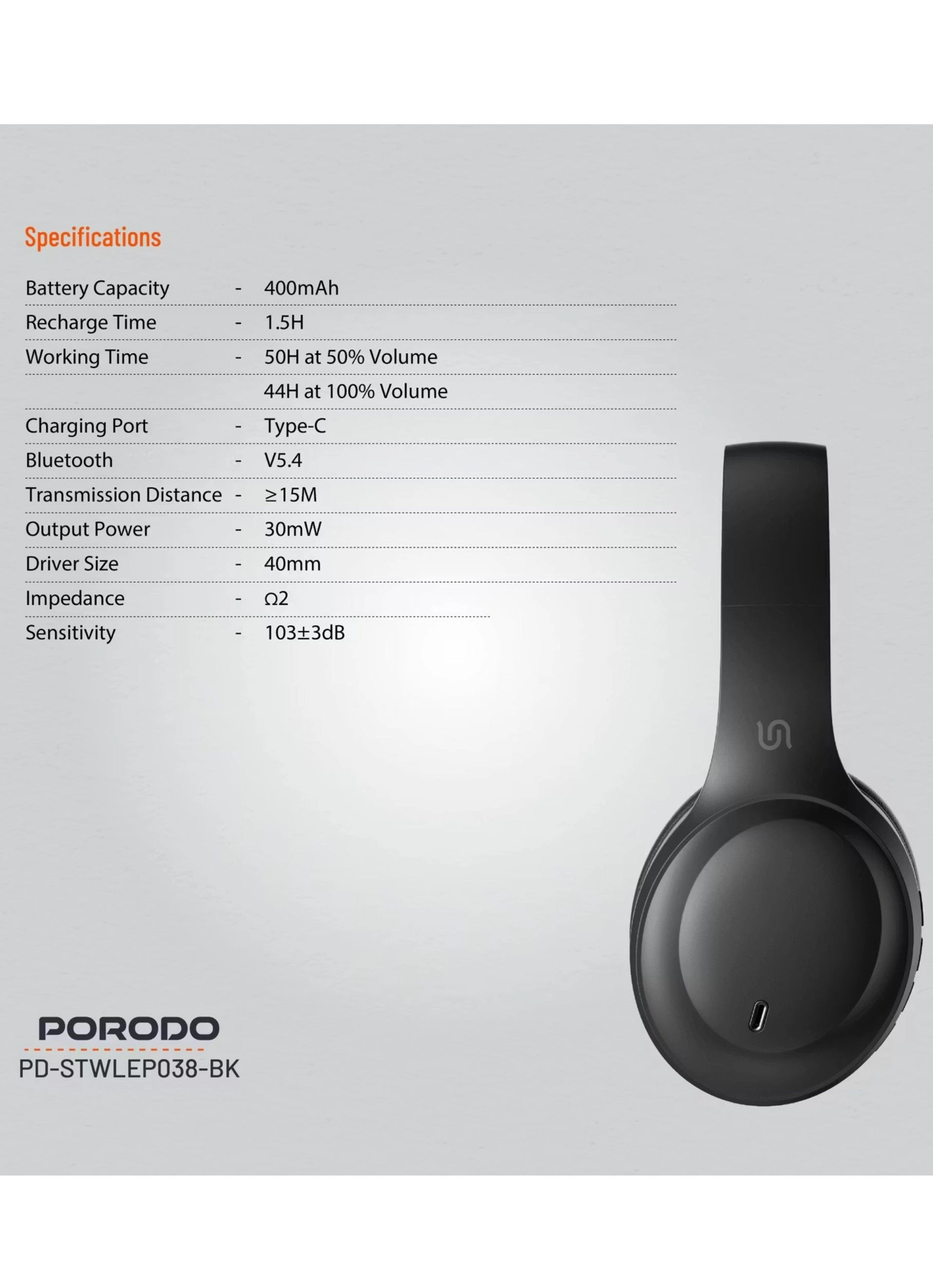 PD-STWLEP037 - Wireless Headphone