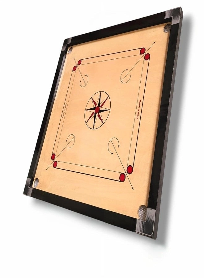 Superior Matte Finish Practice Carrom Board - 32 INCH Beige