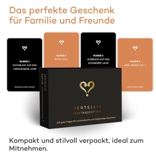 Holiday Edition - 110 Meaningful Questions Conscious Offline Time (German)