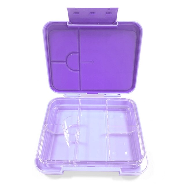 6 & 4 Convertible Bento Lunch Box - Butterfly Purple
