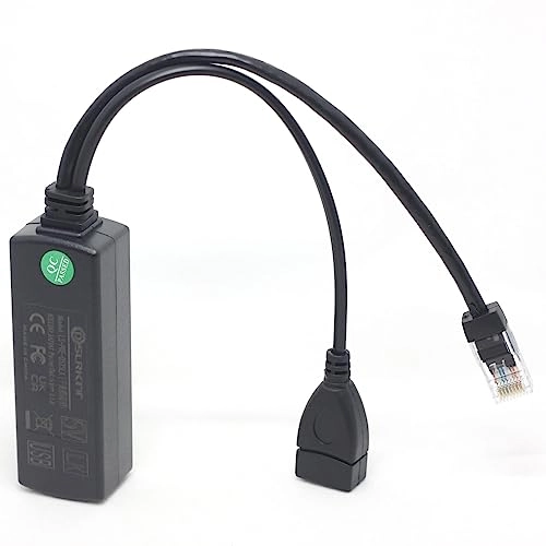 PoE Splitter - 48V-55V IEEE802.3af/802.3at 10/100/1000Mbps