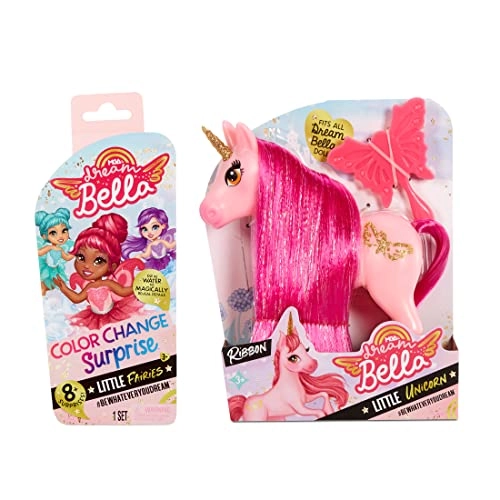 Bella Small Doll - Pink + Little Unicorn Ribbon - Multicolor