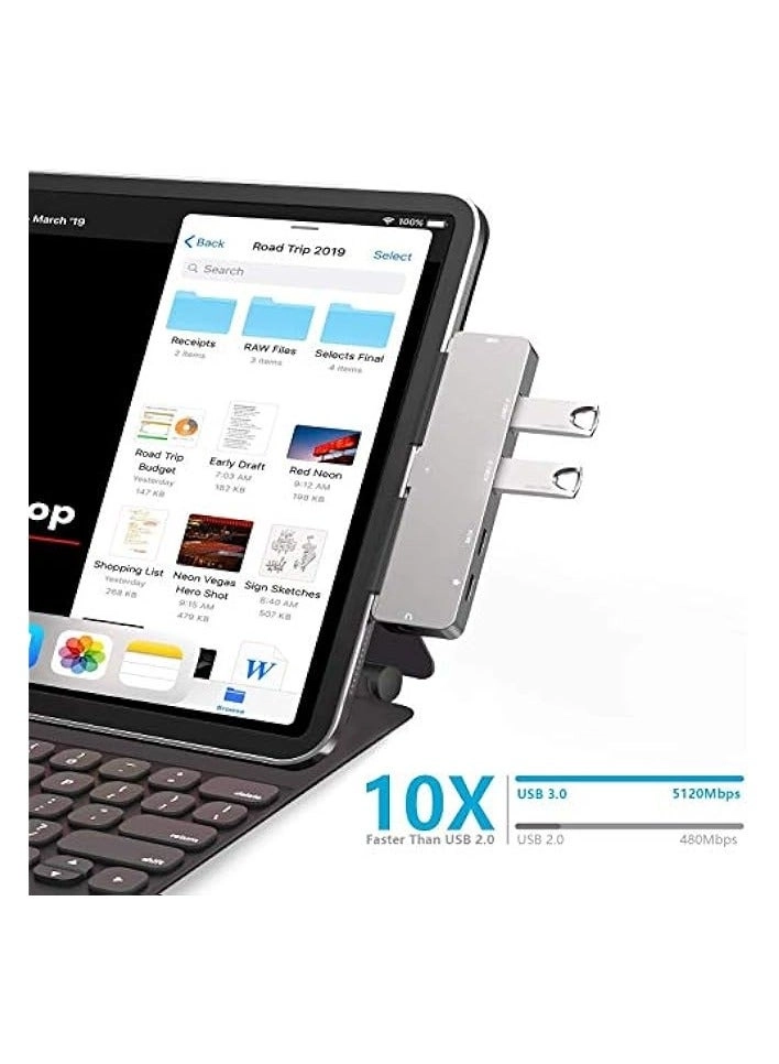 USB C Hub - 6-in-1 4K HDMI USB 3.0