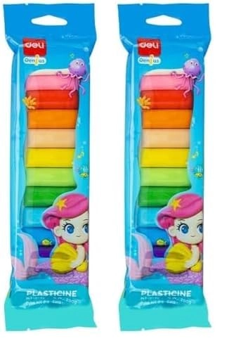 Deli Group Co.,Ltd. EH719-12 - Plasticine 400g 2pcs.