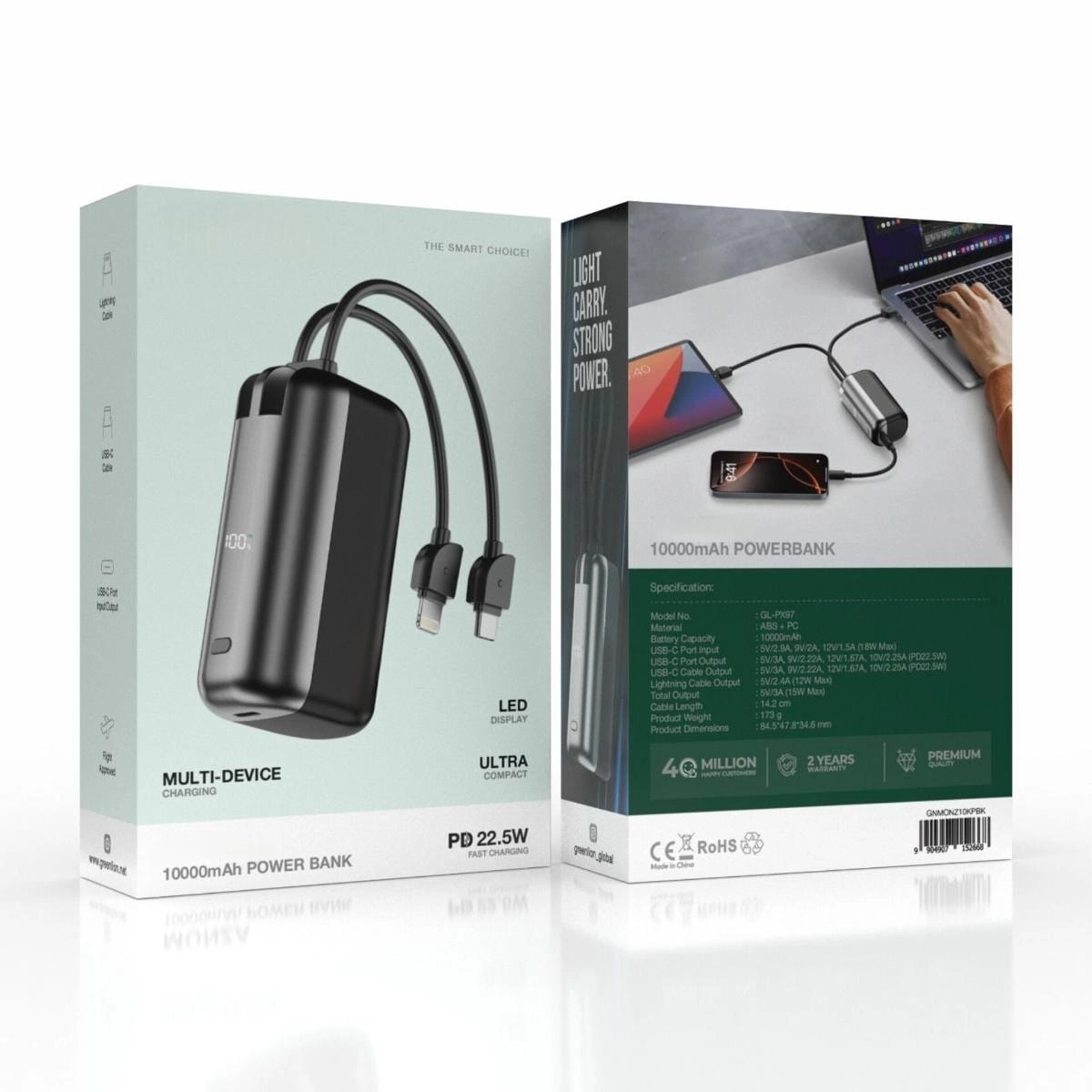 Power Bank - 10000mAh 22.5W Fast Charging