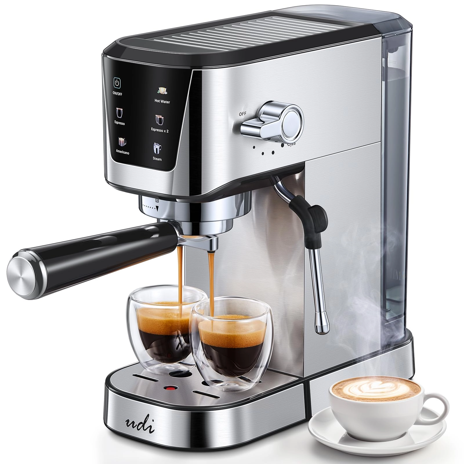 UDI CM5104US - LED Touchscreen Americano & Milk Frothing