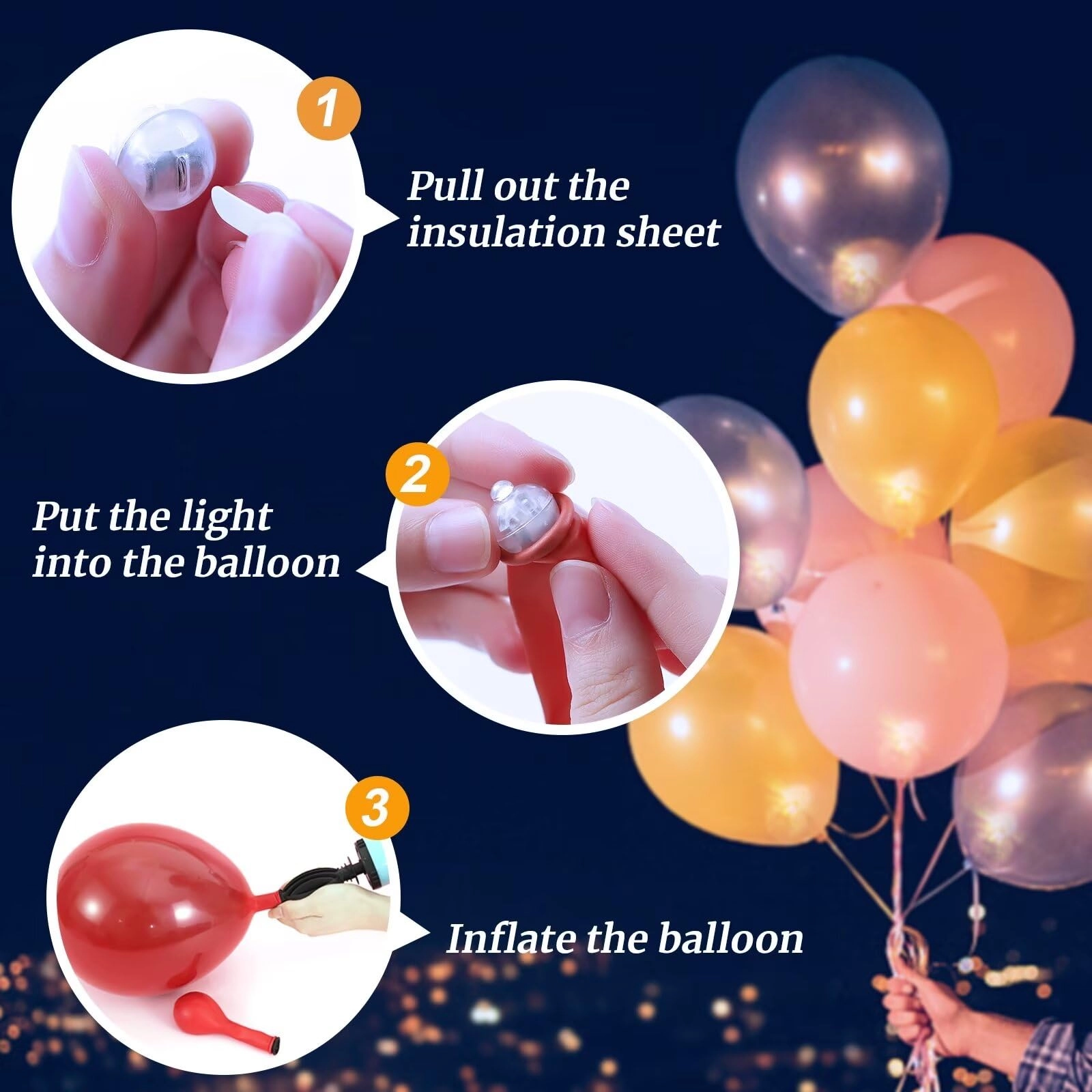 Balloon Lights - 100Pcs Warm White