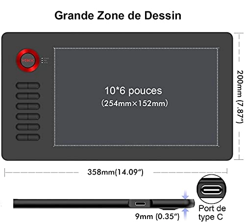 A15 - 10 x 6 inch 8192 Levels