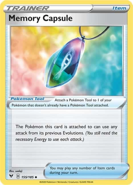 Pokémon Pokemon Memory Capsule 155/185 - English 1pcs + Toploader