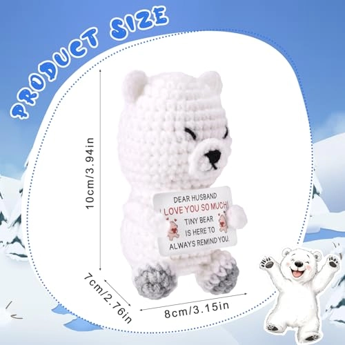 Polar Bear Positive 10 cm Crochet