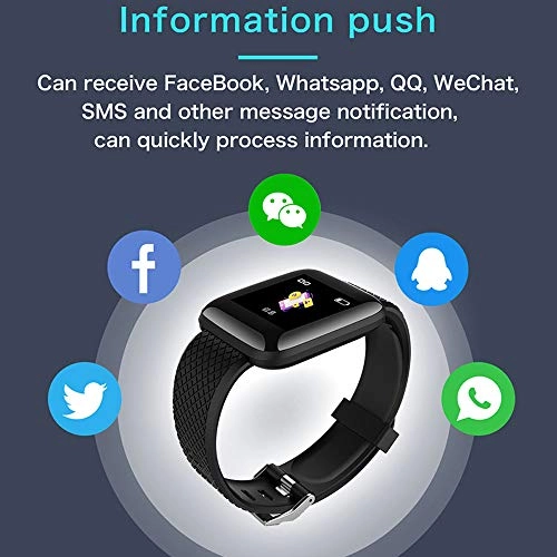 Bluetooth Blood Pressure Monitor - Waterproof Heart Rate Smartwatch