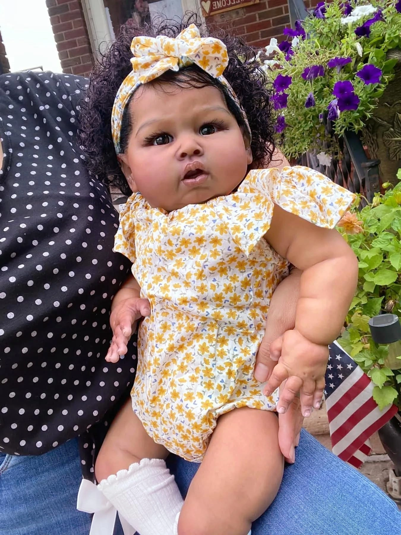 Reborn Baby Doll - 24 Inch Open Eyes Rooted Hair