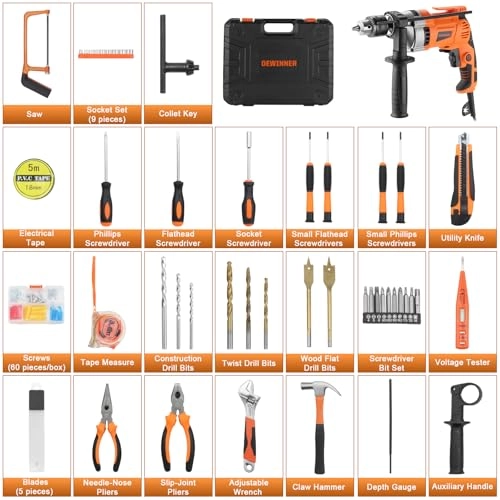 Electric Hammer Drill - 910W 13 mm Chuck