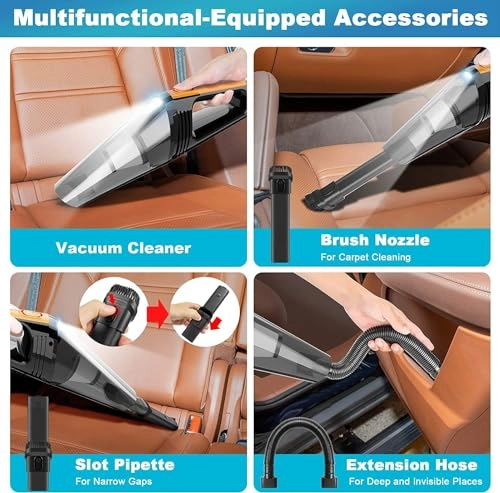Handheld Car Vacuum Cleaner - 4000mAh