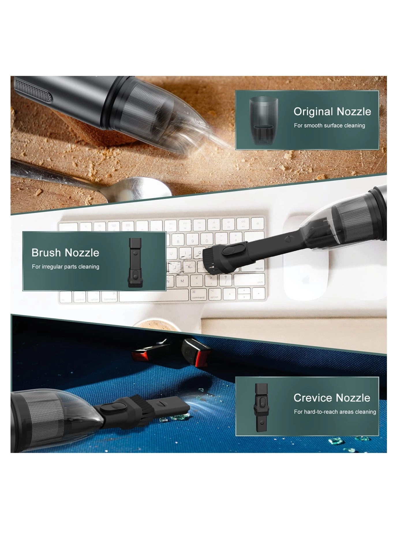 Handheld Car Vacuum Cleaner - 4000mAh