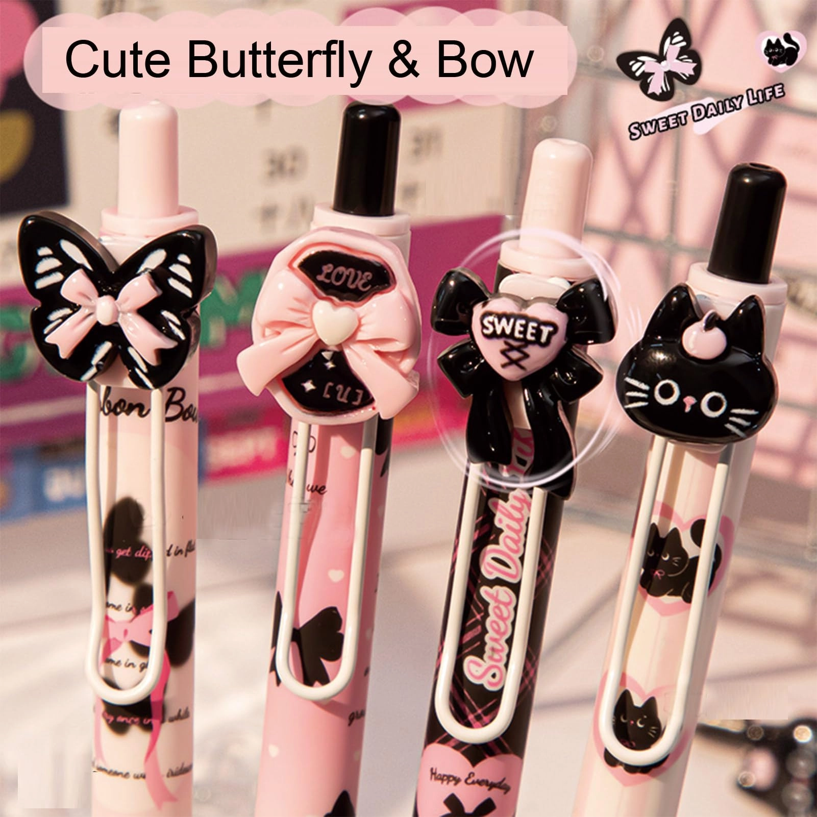 Cute Gel Pen - 4Pcs 0.5mm