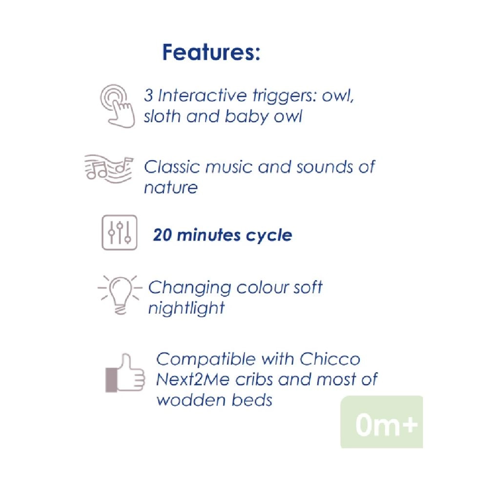 2-In-1 Electronic Owly Playmat - Suitable for 0 month and above