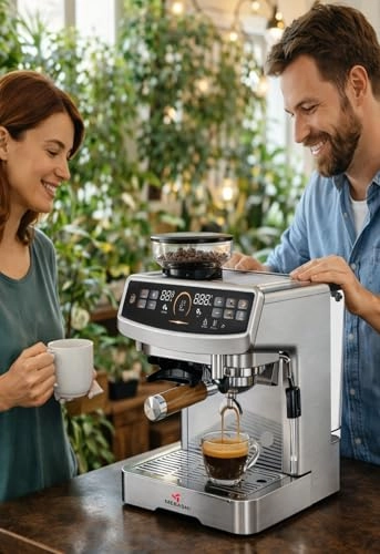 Commercial Coffee Machine Dual Boiler & Grinder CCM2063
