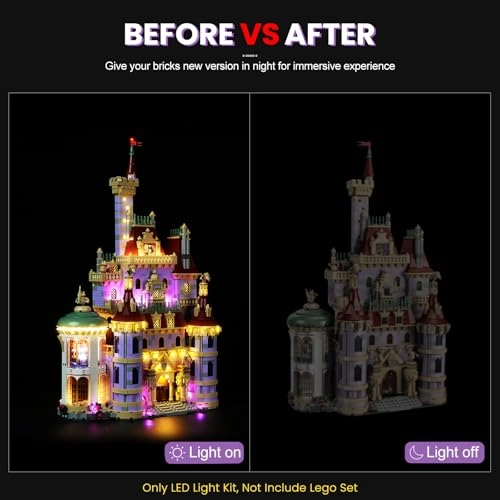Light Kit for Lego Beauty and The Beast Castle 43263